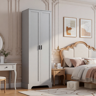 Sunvega Two Door Storage Cabinet with Adjustable Shelf Made of MDF Board for Bathroom