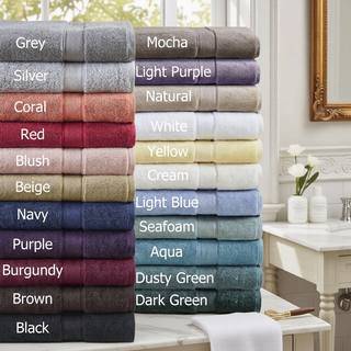 Sunvega 8-Piece Premium Cotton Towel Set with Antimicrobial Treatment for Health and Wellness