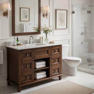 Sunvega Modern Safety Design Bathroom Hardware Set with Hidden Mounting Holes