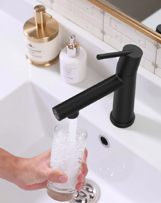Sunvega Premium Chrome Single Handle Bathroom Faucet with Fountain and Flow Mode