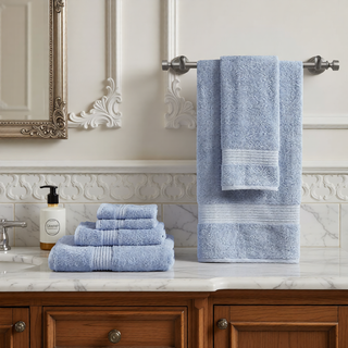 Sunvega GOTS Certified 650GSM Organic Long Staple Cotton 6 Piece Towel Set