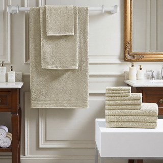 Sunvega Ultra Fresh Anti-Microbial 100% Cotton Quick Dry 12 Piece Towel Set