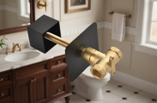 Sunvega 3/4-Inch Cast Metal High Flow Master Shower Volume Control Valve