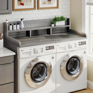 Sunvega Waterproof MDF Washer Dryer Countertop with Non-slip Pads and High Edge