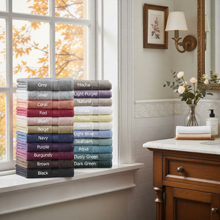Sunvega 8-Piece Premium Cotton Towel Set with Antimicrobial Treatment for Health and Wellness