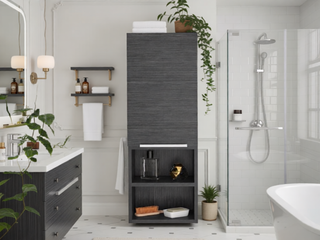 Sunvega Milwaukee Medicine Cabinet with Two Interior Shelves and Semi-Open Bottom