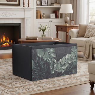 Sunvega Paint Free Vanity Door Panel with Hidden Handles for Bathroom and Kitchen