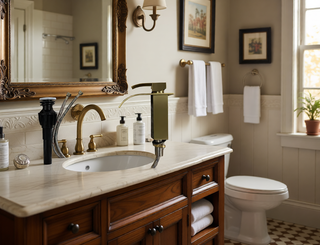 Sunvega Single Hole Bathroom Faucet with Ceramic Cartridge in Brushed Nickel