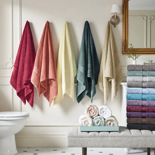 Sunvega 8-Piece Premium Cotton Towel Set with Antimicrobial Treatment for Health and Wellness
