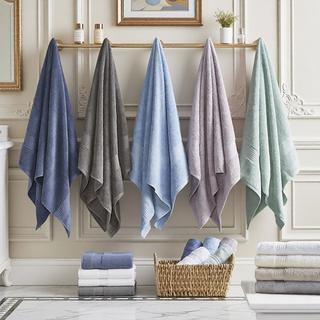 Sunvega GOTS Certified 650GSM Organic Long Staple Cotton 6 Piece Towel Set
