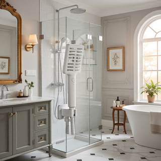 Sunvega Wall Mounted Rainfall Shower System with Hand Shower and Bodysprays