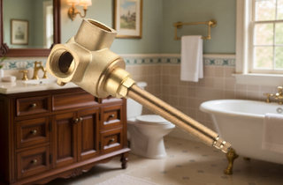 Sunvega 3/4-Inch Cast Metal High Flow Master Shower Volume Control Valve