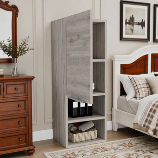 Sunvega Milwaukee Medicine Cabinet with Two Interior Shelves and Semi-Open Bottom