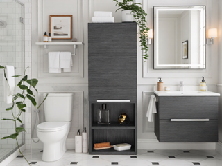 Sunvega Milwaukee Medicine Cabinet with Two Interior Shelves and Semi-Open Bottom