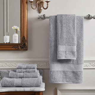 Sunvega GOTS Certified 650GSM Organic Long Staple Cotton 6 Piece Towel Set