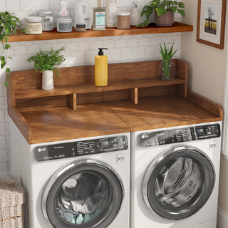 Sunvega Waterproof MDF Washer Dryer Countertop with Non-slip Pads and High Edge