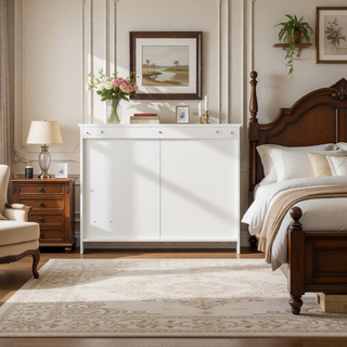 Sunvega 36 Inch Wall Mounted Bathroom Mirror Cabinet with Adjustable Shelf and Hidden Storage