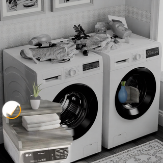 Sunvega Waterproof MDF Washer Dryer Countertop with Non-slip Pads and High Edge