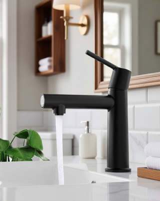 Sunvega Premium Chrome Single Handle Bathroom Faucet with Fountain and Flow Mode