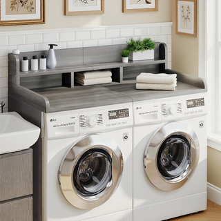 Sunvega Waterproof MDF Washer Dryer Countertop with Non-slip Pads and High Edge