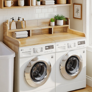Sunvega Waterproof MDF Washer Dryer Countertop with Non-slip Pads and High Edge