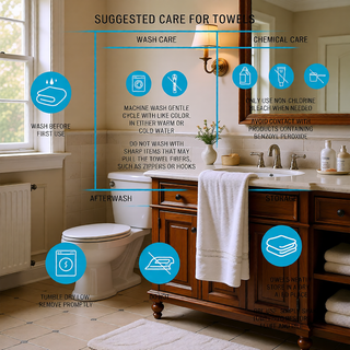 Sunvega 8-Piece Premium Cotton Towel Set with Antimicrobial Treatment for Health and Wellness