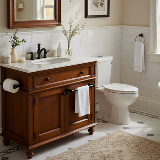 Sunvega 3-Pieces Modern Bathroom Hardware Set with Hidden Mounting Holes