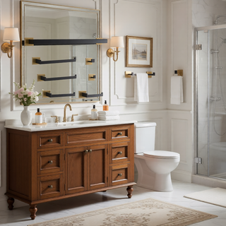 Sunvega Modern Safety Design Bathroom Hardware Set with Hidden Mounting Holes
