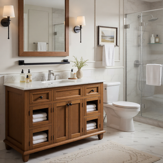 Sunvega Modern Safety Design Bathroom Hardware Set with Hidden Mounting Holes