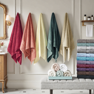 Sunvega 8-Piece Premium Cotton Towel Set with Antimicrobial Treatment for Health and Wellness