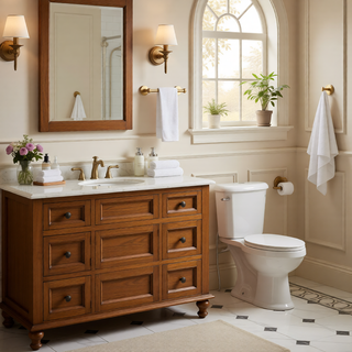 Sunvega Modern Safety Design Bathroom Hardware Set with Hidden Mounting Holes
