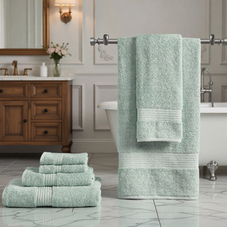 Sunvega GOTS Certified 650GSM Organic Long Staple Cotton 6 Piece Towel Set