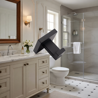 Sunvega Modern Safety Design Bathroom Hardware Set with Hidden Mounting Holes