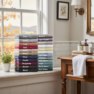 Sunvega 8-Piece Premium Cotton Towel Set with Antimicrobial Treatment for Health and Wellness
