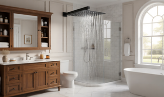 Sunvega High Pressure 10 Inch Rain and Handheld Shower System with Matte Black Finish