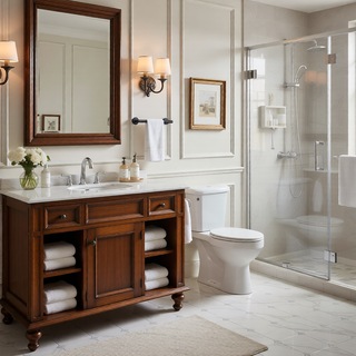 Sunvega 3-Pieces Modern Bathroom Hardware Set with Hidden Mounting Holes