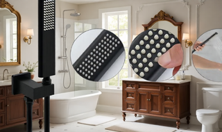 Sunvega High Pressure 10 Inch Rain and Handheld Shower System with Matte Black Finish