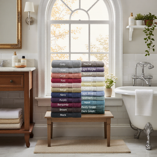 Sunvega 8-Piece Premium Cotton Towel Set with Antimicrobial Treatment for Health and Wellness