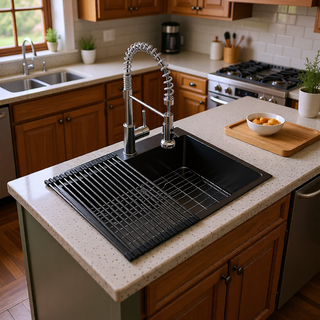 Sunvega 16 Gauge Stainless Steel Topmount Kitchen Sink Basin with Sound Proof Coating