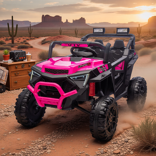 Sunvega 24V 400W Kids Electric UTV with Parent Remote Control and Four-Wheel Suspension