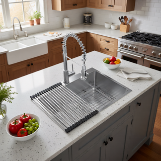 Sunvega 16 Gauge Stainless Steel Topmount Kitchen Sink Basin with Sound Proof Coating