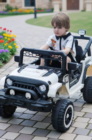Sunvega 12V Kids Ride On Car with Parent Remote Control and LED Lights
