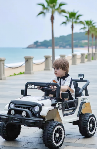 Sunvega 12V Kids Ride On Car with Parent Remote Control and LED Lights
