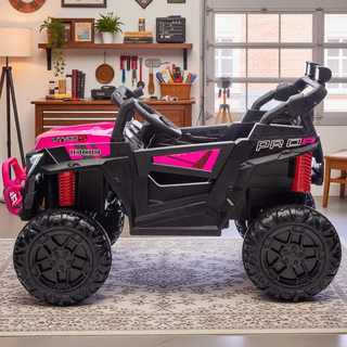 Sunvega 24V 400W Kids Electric UTV with Parent Remote Control and Four-Wheel Suspension