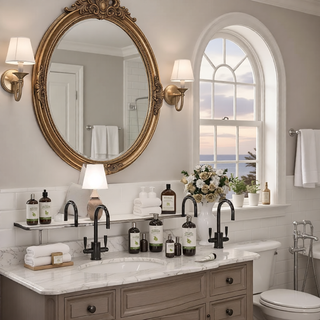 Sunvega Modern 7-Light LED Vanity Fixture with Square Acrylic Lampshades for Bathroom