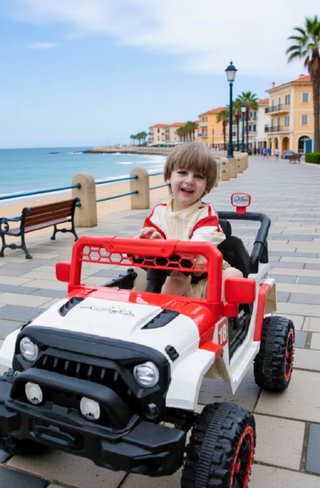 Sunvega 12V Kids Ride On Car with Parent Remote Control and LED Lights