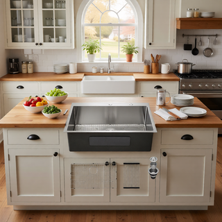 Sunvega 16 Gauge Stainless Steel Topmount Kitchen Sink Basin with Sound Proof Coating