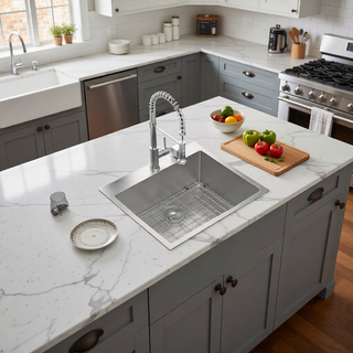 Sunvega 16 Gauge Stainless Steel Topmount Kitchen Sink Basin with Sound Proof Coating