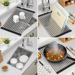 Sunvega 32x19 Inch Undermount Kitchen Sink with Superior Drainage and Soundproofing