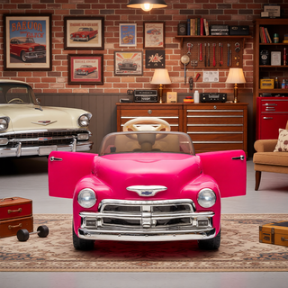 Sunvega Licensed Chevrolet 3100 Vintage Electric Ride On Truck Car for Kids